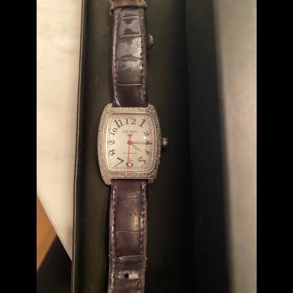 Locman diamond face aluminum watch